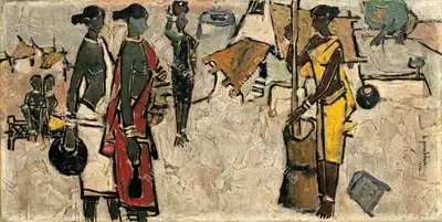 B. Prabha (Artist), Untitled, 1962, Painting