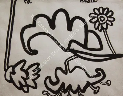 Jogen Chowdhury (Artist), A Flower, 1992, Painting