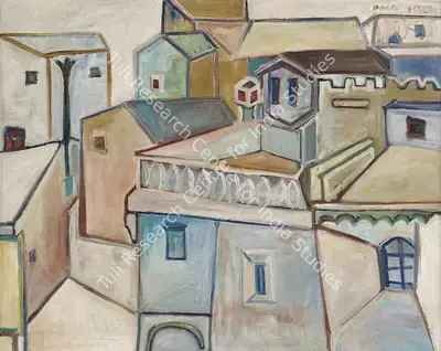 Bakre, S.K. (Artist). Untitled (Landscape), 1962 | Painting, So.NeY/17.03.25, 2025 · Sotheby's