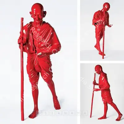 Debanjan Roy (Artist), India Shining V (Gandhi With Ipod), 2008, Sculpture