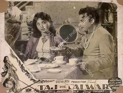 Satya Roy (Producer), Taj Aur Talwar, 1956, Lobby Card