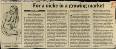 Samir Dasgupta (Reporter), For a Niche in a Growing Market, 2003, Newspaper Clipping