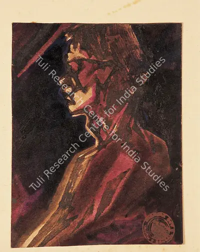 Rabindranath Tagore (Artist), Manush, 1926, Painting