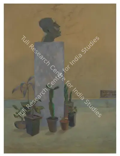 Atul Dodiya (Artist), Silence Please, 1985, Painting