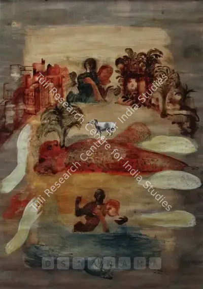 Nalini Malani (Artist), On Saving Trees, 1996, Painting