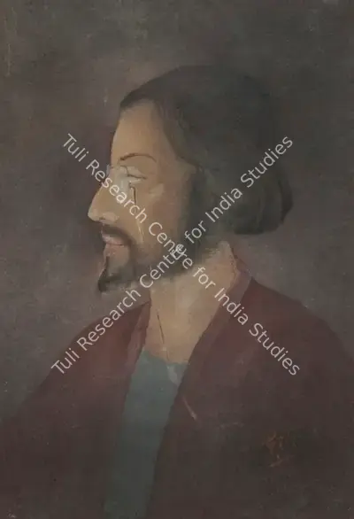 Gaganendranath Tagore (Artist), Untitled (Portrait of Rabindranath Tagore), Painting