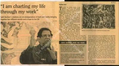 Garima Pant (Reporter), I Am Charting My Life Through my Work, 2008, Newspaper Clipping