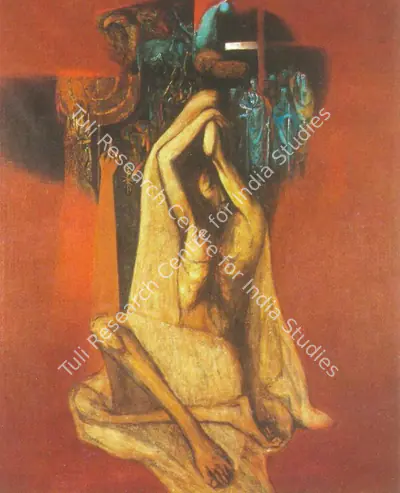 Arup Das (Artist), Pages from the Bible, Painting