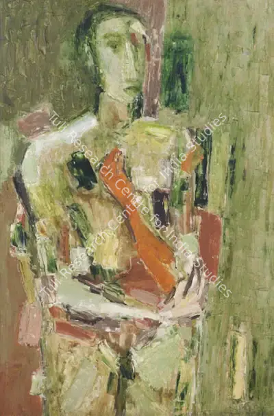 Tyeb Mehta (Artist), Untitled (Figure), 1959, Painting