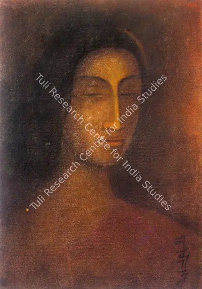 F.N. Souza (Artist), Study Of Crucification, 1956, Painting