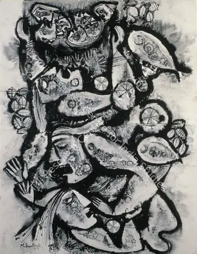 M. Senathipathi (Artist), Untitled, 1986, Painting