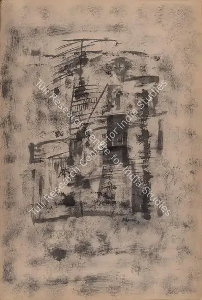 Mohamedi, Nasreen (Artist). Untitled. Watercolour on textured paper, 1961 | Painting | FineArts | 00336073