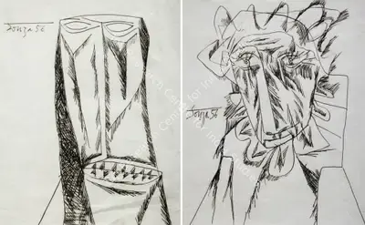 F.N. Souza (Artist), Untitled, Drawing