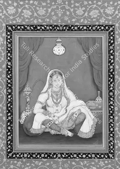 Ramesh Sharma (Artist), Seated Courtesan, Painting