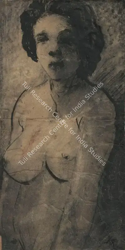 D.P. Roy Chowdhury (Artist), Woman, Painting