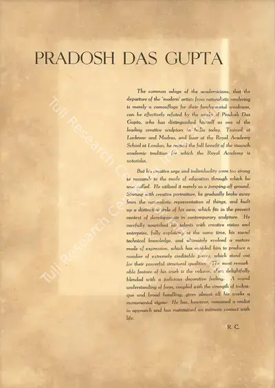 R. C. (Essayist), Seven Contemporary Artists, 1951, Essay
