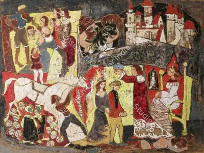 G.R. Santosh (Artist), Untitled, 1957, Painting