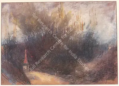 Gopal Ghose (Artist), Landscape, 1962, Painting