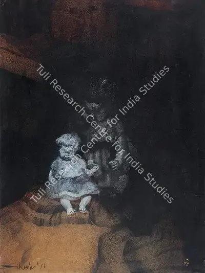 Bikash Bhattacharjee (Artist), Untitled, 1971, Painting