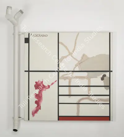 Atul Dodiya (Artist), Cracks in Mondrian-Hyderabad, 2005, Graphic Art