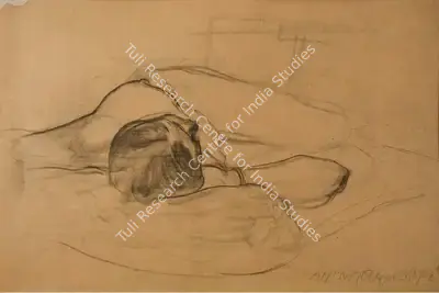 Jogen Chowdhury (Artist), Untitled, 1962, Drawing