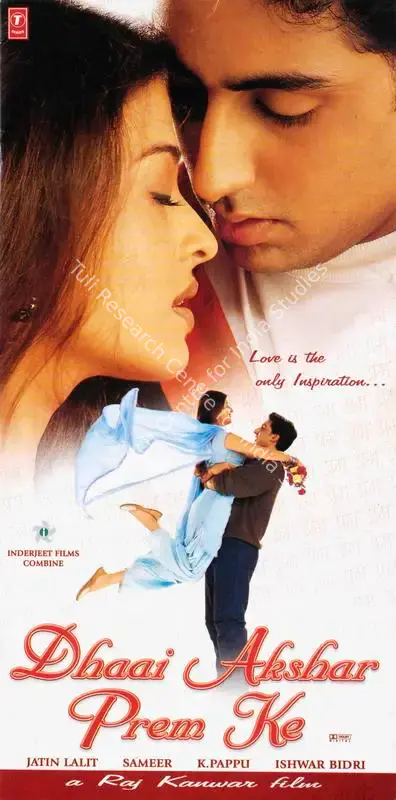 Raj Kanwar (Producer), Dhaai Akshar Prem Ke, 2000, Song-Synopsis Booklet