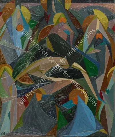 Jehangir Sabavala (Artist), The Descent from the Cross, 1959, Painting