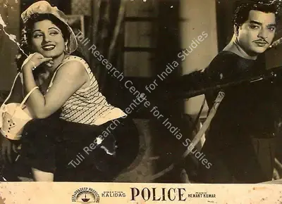 Kalidas (Director), Police, 1958, Lobby Card