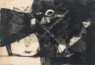 Ganesh Pyne (Artist), Untitled, 1975, Painting