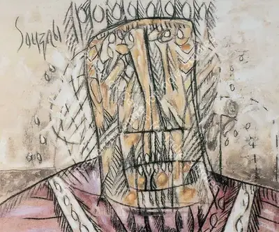 Souza, F.N. (Artist). Untitled. Oil on canvas, 1961 | Painting | FineArts | 00376165