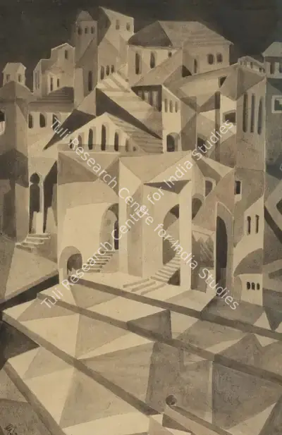 Gaganendranath Tagore (Artist), Untitled, 1921, Painting