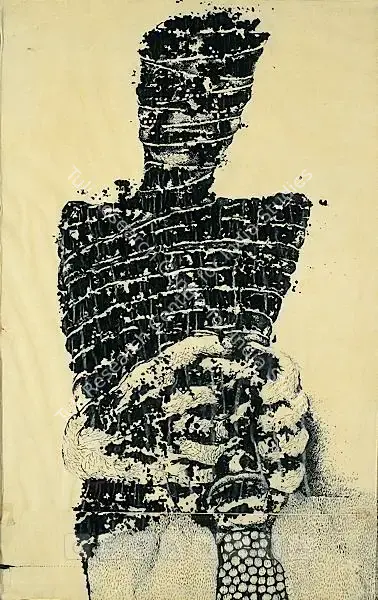 Navjot (Artist), Prisoner, 1971, Painting