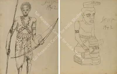 F.N. Souza (Artist), Untitled, 1942, Drawing