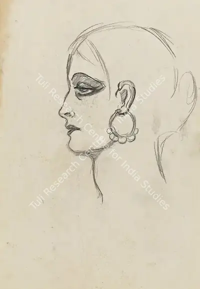 Amrita Sher-Gil (Artist), Untitled, 1930, Drawing