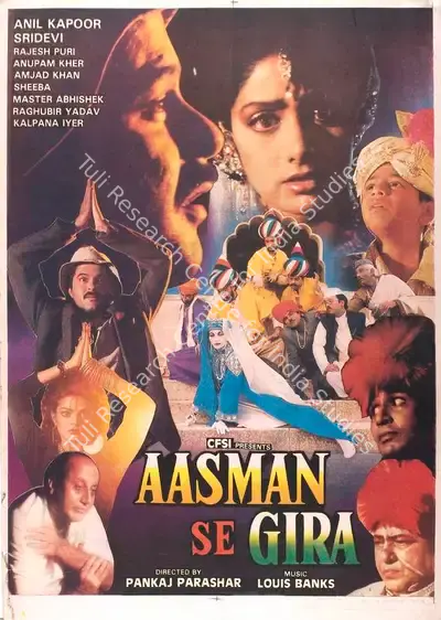 Pankaj Parashar (Director), Aasman Se Gira, 1992, Full Sheet Poster