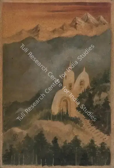 Gaganendranath Tagore (Artist), Bengal Landscape, Painting