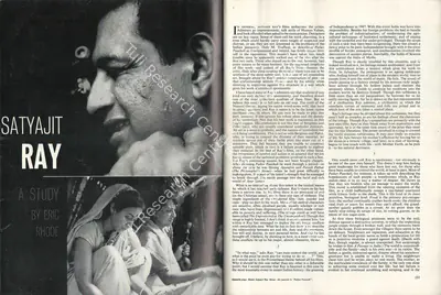 Eric Rhode (Essayist), Satyajit Ray, 1961, Essay