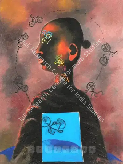 Arpana Caur (Artist), Body Is Just A Garment, 1991, Painting