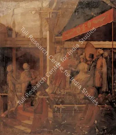 Unknown (Artist), Prince of Wales' Visit to Bombay in 1921, 1925, Painting