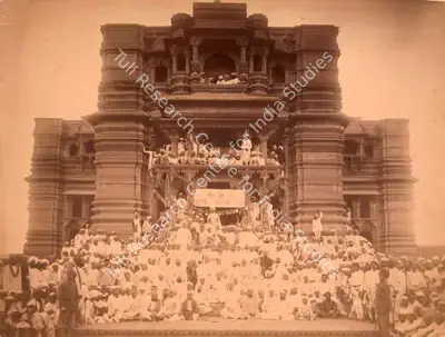 Studio Chunni Lall & Bhawani Ram (Photographic Studio), Bharat Dharma Mahamandal at Vrindavan, 1895, Antiquarian Photograph