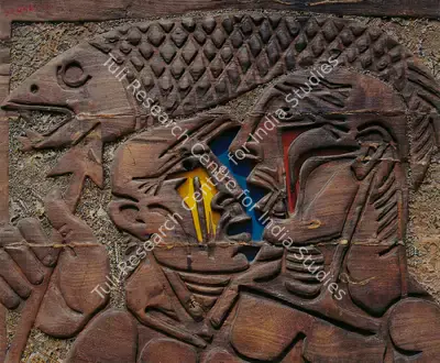 Piraji Sagara (Artist), Fishermen, 1970, Collage
