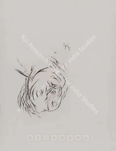 Tyeb Mehta (Artist), Untitled, 1993, Drawing