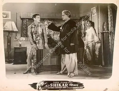 Ravindra Dave (Director), Shikar, 1955, Lobby Card