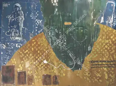 Jitish Kallat (Artist), Another Expedition Picture (From My Diary of Polite Departures), 1998, Painting