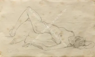 Jehangir Sabavala (Artist), Nude Studies, 1946, Painting