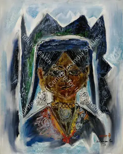 Pai, Laxman (Artist). Blue Belle, 1965 | Painting, Ch.NeY/01.04.26, 2026 · Christie's