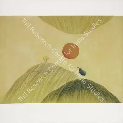 J. Swaminathan (Artist), Garbhakash, 1974, Painting