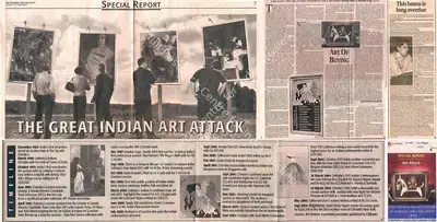 Manoj Nair (Writer), The Great Indian Art Attack, 2004, Newspaper Clipping