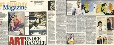 Priya Kanungo (Writer), ART Under Hammer, 2003, Newspaper Clipping