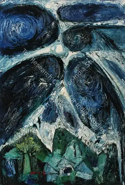 Laxman Pai (Artist), Cyclone, Painting